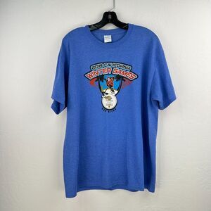 2018 San Diego California‎ Tshirt Mens Large Blue Red Winter Games Hockey 11